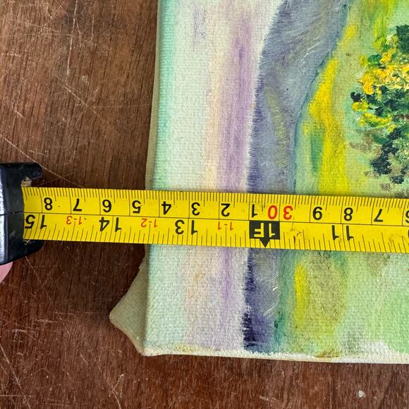 Vintage Mill House on River‎ in Country Scene Original Painting SIGNED DeMarko - Picture 9 of 9